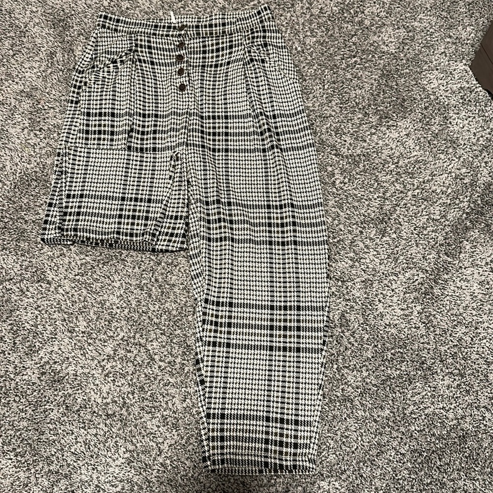 Free People houndstooth casual pants